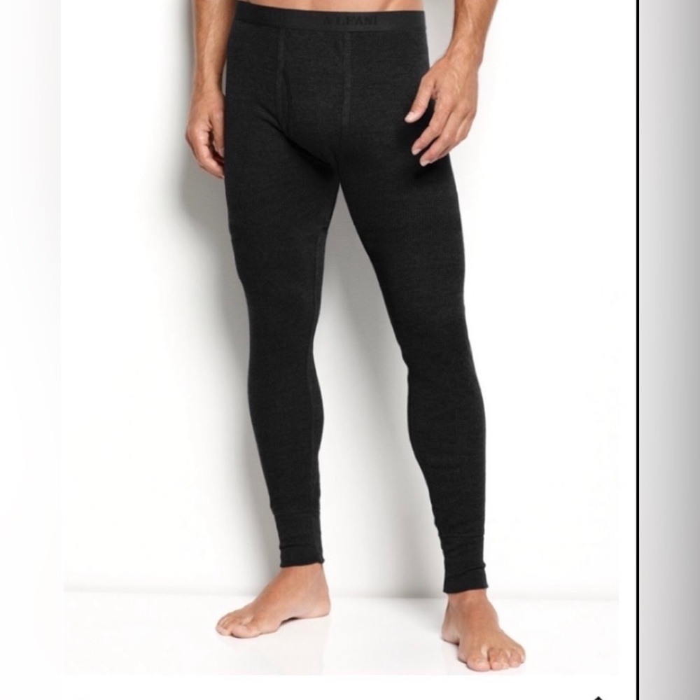 ALFANI mens big and tall thermal black pants/size 2XL